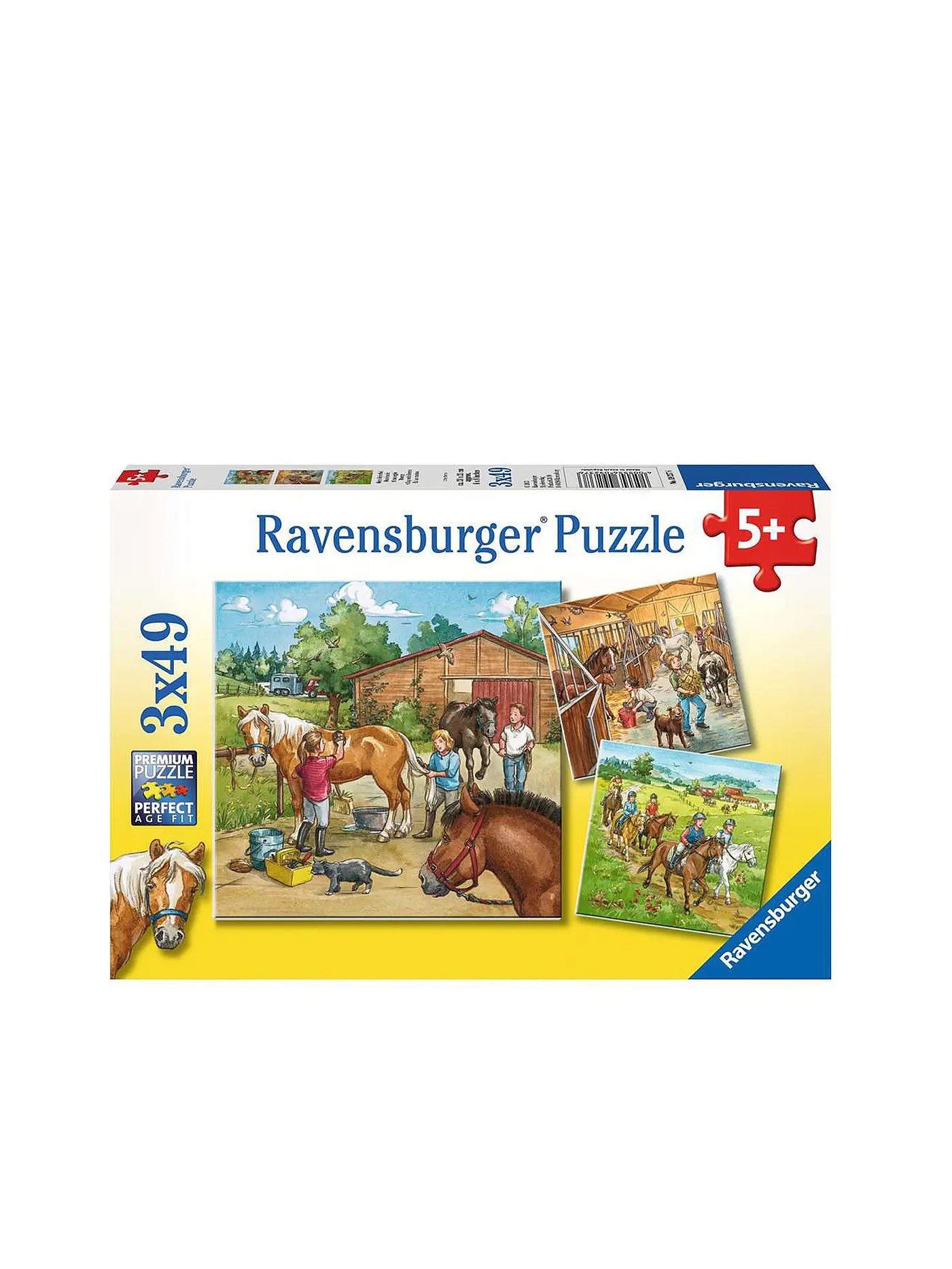 RAVENSBURGER | Kinderpuzzle - Mein Reiterhof 3x 49 Teile | 
